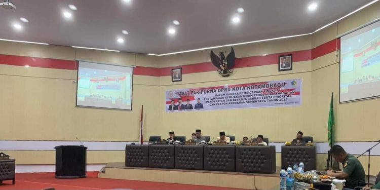 DPRD Kota Kotamobagu Gelar Paripurna KUA PPAS APBD Perubahan Tahun 2023