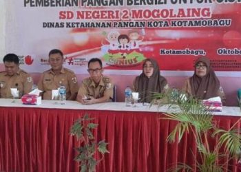 Pemkot Kotamobagu Gelar Gerakan Edukasi Pemberian Pangan Bergisi untuk Siswa