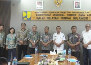 Bupati Sirajudin Lasena bersama tim saat menyambangi Balai Sungai di Jakarta