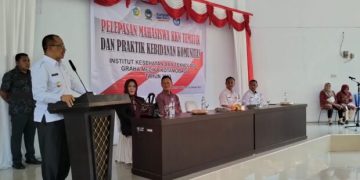 Asripan Nani Lepas KKN Mahasiswa IKGTM Kotamobagu