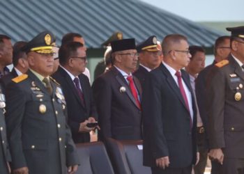 Pj Wali Kota Kotamobagu Hadiri Upacara Peringatan HUT TNI ke 78 di Makodam XIII Merdeka