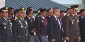 Pj Wali Kota Kotamobagu Hadiri Upacara Peringatan HUT TNI ke 78 di Makodam XIII Merdeka