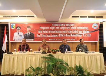 Pj Wali Kota Kotamobagu Buka Bimtek Penguatan Kapasitas dan Fungsi BPD