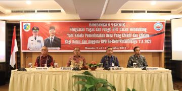 Pj Wali Kota Kotamobagu Buka Bimtek Penguatan Kapasitas dan Fungsi BPD