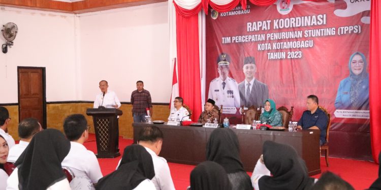 Pj Wali Kota Asripan Nani Buka Gelar Rakor TPPS Tingkat Kota Kotamobagu