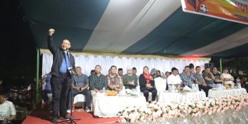 Pj Wali Kota Kotamobagu Asripan Nani Tutup Turnamen Sepak Bola Motoboi Cup 2023