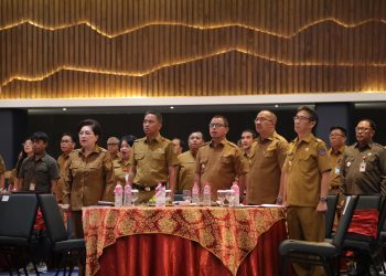 Bersama Kada se Sulut, Pj Wali Kota Asripan Nani Hadiri Rakorev Pelaksanaan RKPD 2023