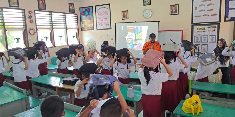 BPBD Kotamobagu Gelar Sosialisasi Penanggulangan Bencana di Sekolah Dasar