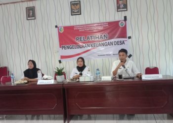 Dibuka Camat, Pemdes Pontim Gelar Pelatihan Pengelolaan Keuangan Desa