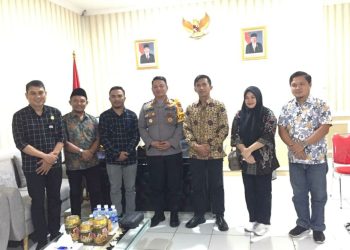 Pasca Dilantik, Komisioner KPU Silaturahmi Dengan Kapolres Kotamobagu