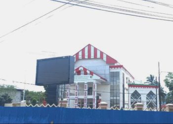 Progres Pekerjaan Lanjutan Perpustakaan Kotamobagu Sentuh 70,8 Persen