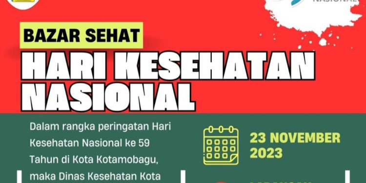 Besok Dinkes Kotamobagu Gelar Bazar Sehat di Lapangan Molinow