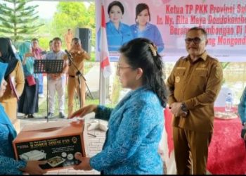 Dihadiri Bupati Limi, TP-PKK Bolmong Terima Bantuan dari TP-PKK Sulut
