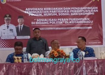 Dibuka Wali Kota, DP3A Kotamobagu Gelar Sosialisasi Peran Perempuan di Bidang Politik