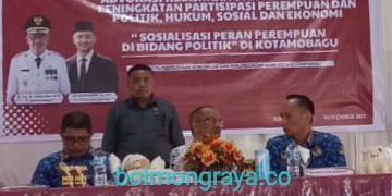 Dibuka Wali Kota, DP3A Kotamobagu Gelar Sosialisasi Peran Perempuan di Bidang Politik