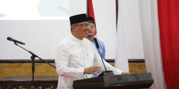 Pj Wali Kota Asripan Nani Hadiri Pelantikan Pengurus BKPRMI Kotamobagu