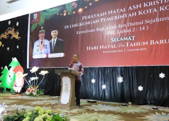 Pj Wali Kota Asripan Nani Hadiri Perayaan Natal ASN dan THL Pemkot Kotamobagu