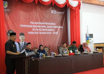 Hadiri Pelantikan Pengurus BAZNAS Kotamobagu, ini Harapan Penjabat Wali Kota