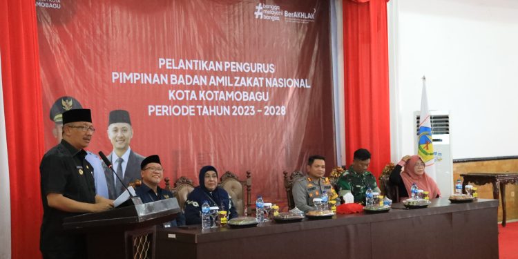 Hadiri Pelantikan Pengurus BAZNAS Kotamobagu, ini Harapan Penjabat Wali Kota