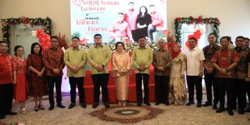 Boyong Pimpinan OPD, Pj Wali Kota Kotamobagu Safari Natal ke Gubernur dan Wakil Gubernur Sulut