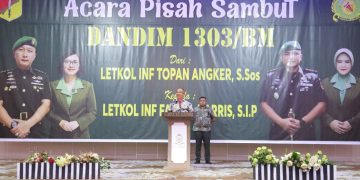 Penjabat Wali Kota Asripan Nani, Hadiri Pisah Sambut Dandim 1303/Bolmong
