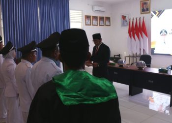 Andi Yusuf Lantik Empat Pj Kades Di Buton Tengah