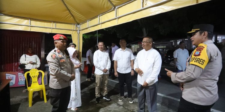 Pj Wali Kota Kotamobagu Pantau Sejumlah Pos Pengamanan Malam Tahun Baru