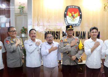 Silaturahmi dan Koordinasi Tahapan Pemilu, KPU Sulut Terima Kunjungan Kapolda Irjen Pol Yudhiawan