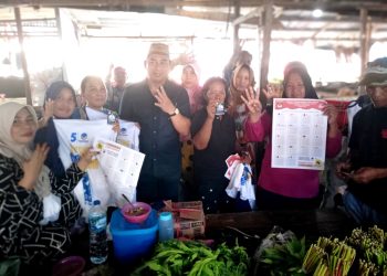 Serap Aspirasi Pedagang, Hamim Pou Kunjungi Pasar Winenet Bitung