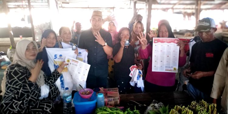 Serap Aspirasi Pedagang, Hamim Pou Kunjungi Pasar Winenet Bitung