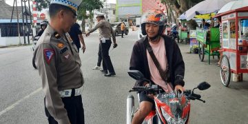 Sasar Ranmor Knalpot Brong, Satlantas Polres Kotamobagu Gelar Razia