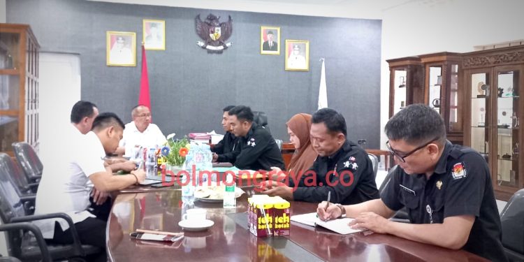 Jelang Pemilu, Penjabat Wali Kota Terima Kunjungan KPU Kotamobagu