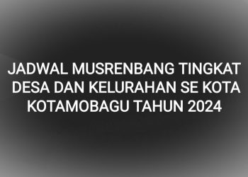 Catat! Berikut Jadwal Musrenbang 33 Desa dan Kelurahan se Kota Kotamobagu
