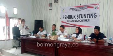 Buka Rembuk Stunting di Desa Pontodon Timur, Mopobela Tekankan Hal ini