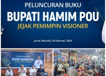 Silaturahmi di Jarod Manado, Hamim Pou Luncurkan Buku Jejak Pemimpin Visioner