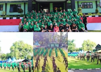 Jaga Kebugaran, Keluarga Besar Kodim 1303/Bolmong Gelar Senam Zumba