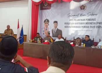 Hadiri Pelantikan, ini Harapan Asripan Nani untuk Pengurus PWI Kotamobagu