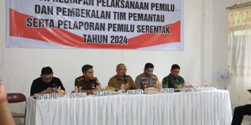 Dihadiri Forkompinda, Asripan Nani Pimpin Rakor Kesiapan Pemilu Tahun 2024