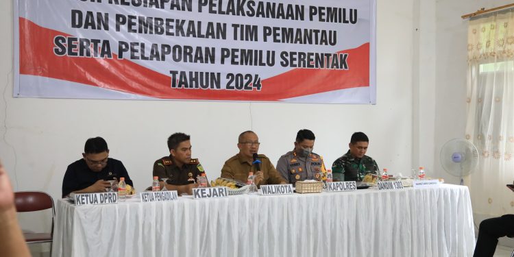 Dihadiri Forkompinda, Asripan Nani Pimpin Rakor Kesiapan Pemilu Tahun 2024