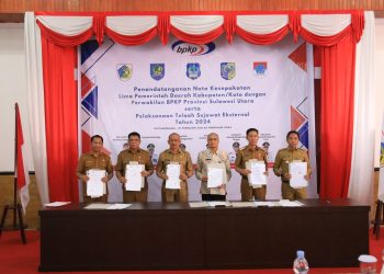 Terkait Hal ini, Asripan Nani Teken Nota Kesepakatan Dengan BPKP Sulut