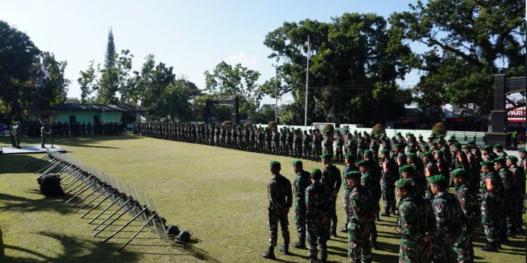 Jelang Kunjungan Presiden RI, Ratusan Personil Kodim Bolmong Diterjunkan PAM VVIP