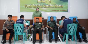 HUT Persit Ke-78, Kodim 1303 Bolmong Gelar Baksos Donor Darah