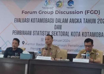 Gandeng BPS Kotamobagu, Pemkot Gelar FGD Evaluasi dan Pembinaan Statistik Sektoral