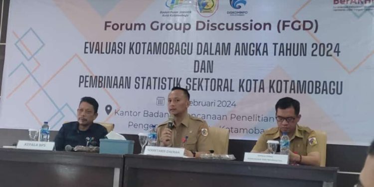 Gandeng BPS Kotamobagu, Pemkot Gelar FGD Evaluasi dan Pembinaan Statistik Sektoral