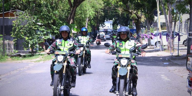 Dandim 1303/Bolmong, Pimpin Patroli Monitoring Wilayah Pasca Pencoblosan