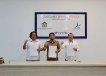 Kepala BPKD Kotamobagu Teken Berita Acara Rekonsiliasi Penyetoran Pajak Pusat di KPPN