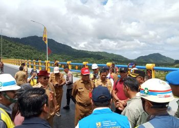 Sambut Kedatangan Jokowi, Pemkab Bolmong Tinjau Bendungan Lolak