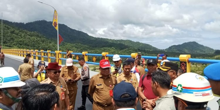 Sambut Kedatangan Jokowi, Pemkab Bolmong Tinjau Bendungan Lolak