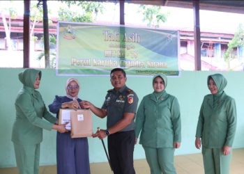 Rangkaian Peringatan HUT Ke 78, Persit KCK Cabang XV Bolmong Gelar Anjangsana