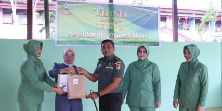 Rangkaian Peringatan HUT Ke 78, Persit KCK Cabang XV Bolmong Gelar Anjangsana